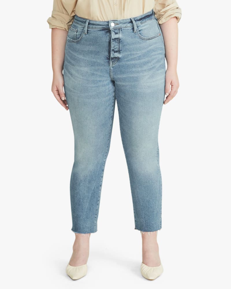 Front of plus size Canal High Rise Straight Jean by Warp + Weft | Dia&Co | dia_product_style_image_id:120212